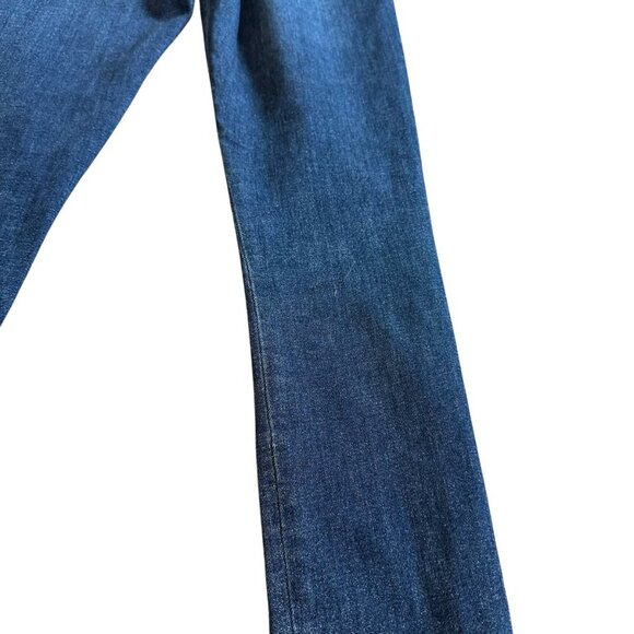 Acne Studios Skin Used Blue Skinny Jeans Dark Wash Zip Back Size 25 Women's - Picture 9 of 12